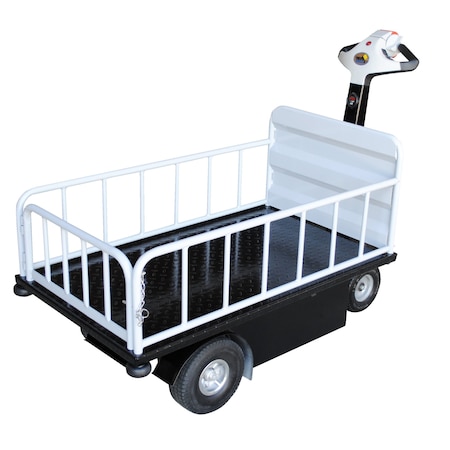 Vestil Traction Drive Cart Top Load With Gate 750 lb 24 3/4 x 46 NE-CART-2